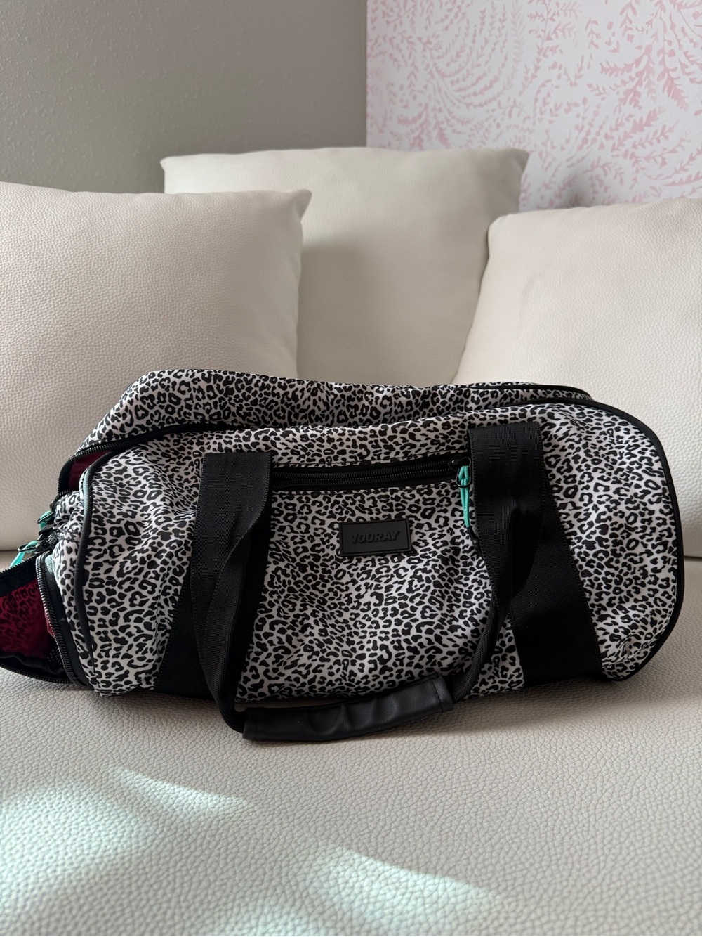 Vooray Burner Gym Duffel- Spotted Leopard